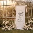 thumbnail image 4 of ViciArt Rehearsal Dinner Welcome Sign, The Night Before Wedding, Custom Fabric Sign with Names and Date, 4 of 5