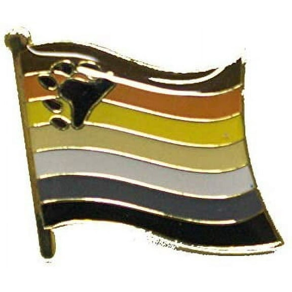 LGBTQIA  Bear Rainbow Gay Pride Lapel Pin