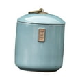 thumbnail image 2 of Lipstore Ceramic Tea Storage Jar Can Coffee Container for Pantry Coffee Beans Kitchen Blue, 2 of 8