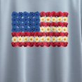 thumbnail image 3 of Instant Message - Flower USA Flag Short Sleeve Boxy Graphic T-Shirt, 3 of 6