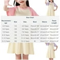 thumbnail image 3 of JDQJBZ Robe T-Shirt pour Fille Couleur Unie Coton Vêtements de Nuit Manches Courtes Col Rond Longueur Genou, 3 of 5