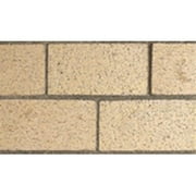 Full Stacked Full Stacked Wood Burning Masonry Fireplace, Ivory