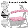 thumbnail image 5 of HELLHERO Flowers Backrest Covers for Seniors Men Women Removable and Washable Rollator Walker Seat Back Cover and Elderly Dust Proof Fit Walkers, 5 of 7