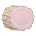 thumbnail image 2 of Siruishop 10 Pieces Serving Plates Kitchen Plates Unbreakable Reusable Lightweight Pink, 2 of 8