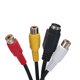 thumbnail image 2 of VGA to S-VIDEO 3 RCA TV AV Converter Cable Adapter 3 RCA Female Converter Cable VGA to Video TV Out S-Video AV Adapter, 2 of 5