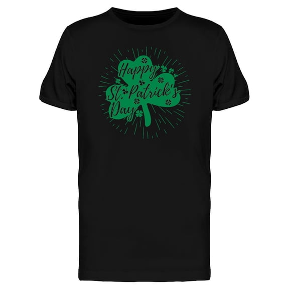 Clover St Patricks Day Graphic T-Shirt Men -Image by Shutterstock, Male Medium