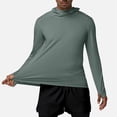 thumbnail image 6 of Maqroz UV Protection Clothing Men UPF 50+ Hooded Long Sleeve Athletic Workout Shirt Lightweight Quick Drying Fishing Hiking Jersey with Thumb Holes, 6 of 9