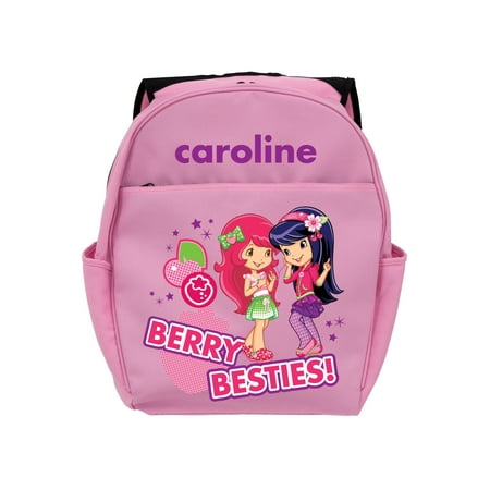 personalized strawberry shortcake cherry jam pink toddler backpack