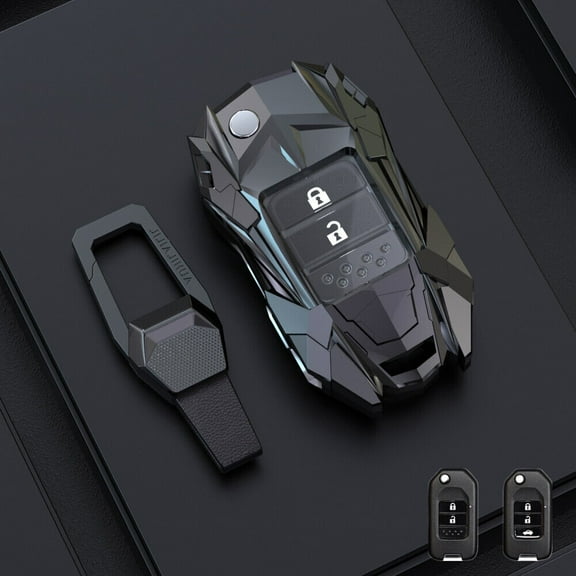 Zinc Filp Key Fob Cover for Honda Jade Accord CR-V HR-V City Odyssey Keychain