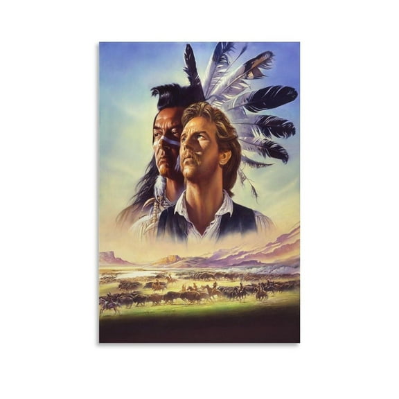 Aesthetic Posters for Bedrooms Dances with Wolves Movie Poster Canvas Art Poster And Wall Art Picture Print Modern Family Bedroom Decor Posters