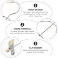 thumbnail image 4 of MasteelfCA Multi-layers Skirt Hanger Clothes Hanger Metal Hanger for Socks Pants with Clips, 4 of 8