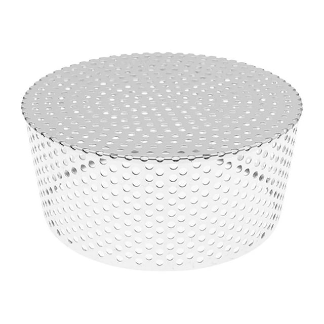 Wiueurtly Bouchon de Finition en PVC Écran en Maille Couvercle de Ventilation Rond pour Fourneau Tuyau en PVC 304 Capuchon de Ventilation en Acier Inoxydable 1PCS Embout de Tuyau d'Échappement Conique pour Entrée