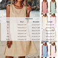 thumbnail image 3 of QUNYINEY Casual Sundresses for Women Sleeveless A Line Striped Midi Tank Dress Beach Loose Fit Crew Neck with Pockets Dresses, 3 of 8