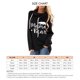 thumbnail image 5 of Sudadera con capucha para mujer Suelta Casual Cordón Elástico Jersey Con capucha Manga larga Estampado de moda Sudadera de color liso para mujer Negro L, 5 of 5