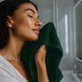 thumbnail image 6 of RIVERSIDE 12 Pack Luxury Washcloths 12x12 with Soft Cotton 400 GSM Quick Dry and Absorbent for Face & Body - Hunter Green, 6 of 8