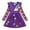 Purple-C, variant on Odeerbi Autumn Children's Girl's Clothing 2025 Long Sleeve Flower Butterfly Embroidery Rainbow Dress