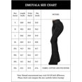 thumbnail image 7 of Women's Flared Jeans, High-Waist Stretch French-Style Jeans, Loose-Leg Buttoned Denim Pants, Flared Denim Jeans (S-5XL) Black M, 7 of 7