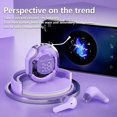 thumbnail image 3 of T8 TWS Auriculares inalámbricos con Bluetooth auriculares ENC transparentes pantalla Digital de potencia LED auriculares con sonido estéreo para trabajo deportivo, 3 of 6