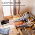 thumbnail image 2 of Lasko Low Profile Ceramic Baseboard Space Heater, 1500W, Remote Control, 3 Heat Settings, Black, CL22100, 2 of 9