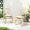 Natural+Yellow, variant on Outdoor Chairs With Washable Cushions. Pe And Iron Frame. For Patio, Poolside, Garden. 400lbs Weight Limit, Water , Modern Look Construction. Backyard, Garden, Balcony. Adjustable Feet, Capacity,