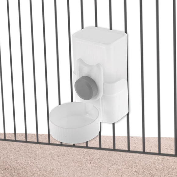 Dispensador de Agua para Conejos Unique Bargains 35oz Gran Capacidad Colgante Automático para Pequeñas Animales Gris