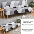 thumbnail image 2 of 2024 Folding Sofa Bed Cover Solid Color Futon Armless Slipcover Polyester Elastic Fabric All-Inclusive Cover, 2 of 8