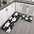 thumbnail image 2 of Happy Halloween Kitchen Mats Sets Of 2 Spooky Boo Decor Mats for Cooking Outdoor Washable Retro Rugs Decorations for Porch Veranda Entryway (17x47in+30x17in), 2 of 7