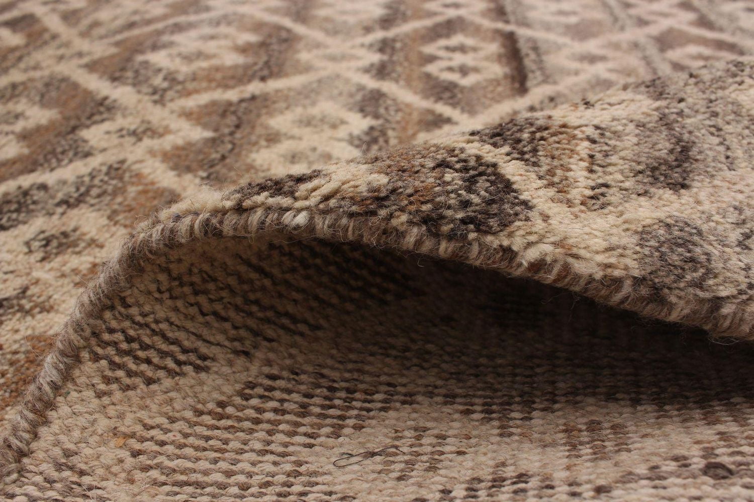 ECARPETGALLERY 5'1" x 8'1" Moroccan Tangier Hand-knotted Area Rug for Living Room, Dining Room and Bedroom in Brown