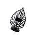 thumbnail image 3 of Candelabro con forma de hoja, candelero con soldadura de hierro, candelabro para decoración del hogar, negro, tipo A Yuarrent HA002256-02, 3 of 6