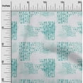 thumbnail image 1 of oneOone Cotton Jersey Turquoise Blue Fabric Texture Watercolor Fabric For Sewing Printed Craft Fabric By The Yard 58 Inch Wide, 1 of 4