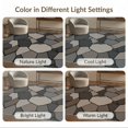 thumbnail image 7 of ODIKA 4'x6' Washable Area Rug Non-Slip, Chair-Friendly, Flatwoven Neutral Mosaic Geometric Design Intricate Abstract with Bold Lines for Home Office, Under Desk, 7 of 7
