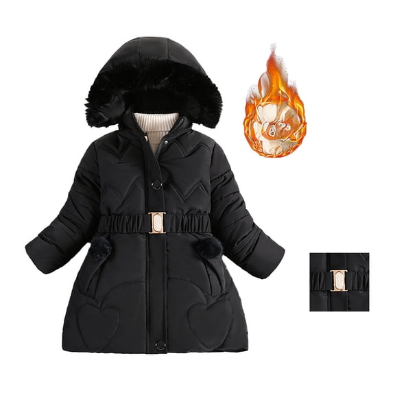 Toddler Boy Winter Coat,Kids Puffer Coat Mid-Length Heavyweight with Hooded Warm Windproof Boys Winter Jacket Boys Coats Size 8-9 Years