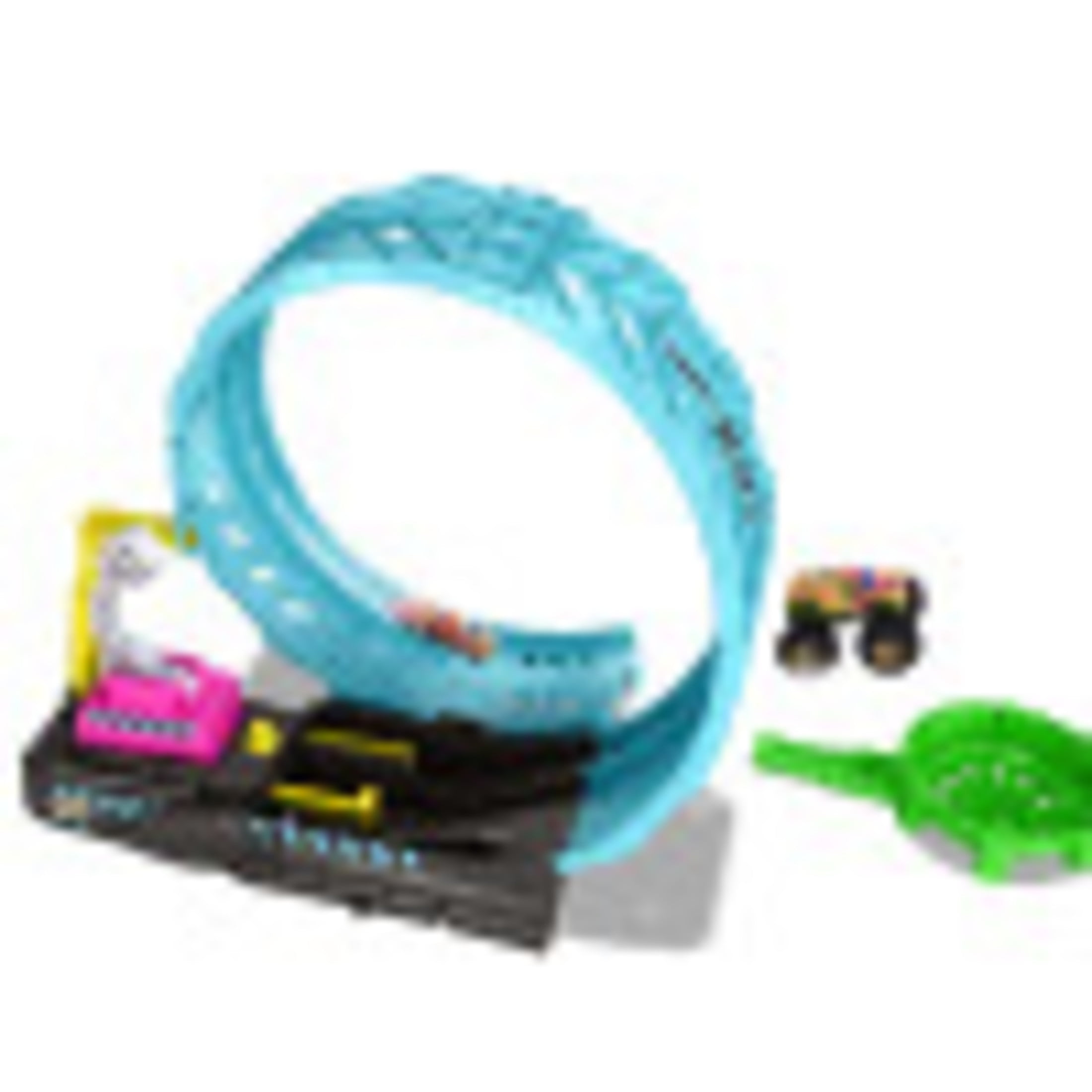 Hot Wheels Monster Trucks Glow-In-The Dark Epic Loop Challenge Playset