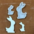 thumbnail image 3 of JJKBVCLO Easter Rabbit Back Easter Egg Chocolate Decorative Ornament Silicone Mould DIY Gypsum Cement Mould, 3 of 5
