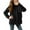 Black, variant on Winter clothing for women Jacket Full Zip Lightweight Outerwear Jackets Pockets Soft Warm Winter Coats For Hiking Travel