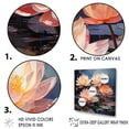 thumbnail image 3 of Designart "Sacred Lotus Petals" Lotus Wall Art Living Room, 3 of 7