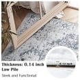 thumbnail image 3 of Alfombra Area Jinchan, lavable, vintage, 240 x 300 cm, chenilla gris, 3 of 8