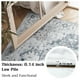 thumbnail image 3 of Alfombra Area Jinchan, lavable, vintage, 240 x 300 cm, chenilla gris, 3 of 8