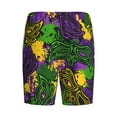 thumbnail image 5 of Naloa Mardi Gras7 Men's Short Pajama Pants, Lounge Comfort Shorts with Elasticized Waistband and Side Pockets - Small, 5 of 9