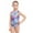 Purple, variant on Conairie Girl Swimsuit One Piece Cute Graphics Print Bathing Suit with Sun Protection Ruffles Swimwear Orange