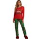 thumbnail image 1 of et Pijama Mujer Navideña Unitalla Invierno Conjunto Suave y Cálido, 1 of 5