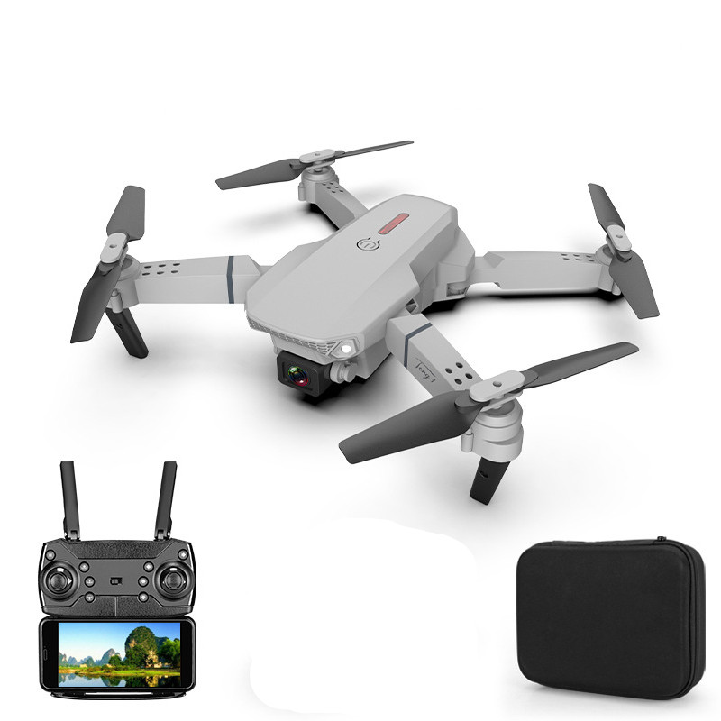 E88 pro drone 4k HD dual camera visual positioning 1080P WiFi fpv drone  height preservation rc quadcopter Walmart Canada