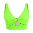 thumbnail image 6 of Women's Swimwear Tankini Set Beach Pool Cover Up Hollow Out Bikini Top With Swim Shorts Conservative Two Piece Bathing Suit Short Swimsuits for Women Womens 3 Piece Swimsuits Womens Swimming Shorts, 6 of 6