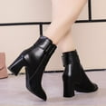 thumbnail image 5 of Wowcloth Pointed Toe Boots for Women – Convenient Inner Zipper & Block Heel Design for Chic Everyday Wear, 5 of 9
