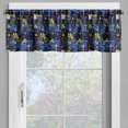 thumbnail image 5 of Ambesonne Wine Valance & Curtain 3 Pcs Set, Starry Night and Grapes Print, 55"x45", Royal Blue Ruby Mustard, 5 of 7