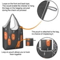 thumbnail image 4 of 5 Pack Foldable Shopping Bag,Halloween Spider Web Hanging Pumpkins Reusable Grocery Bags with Pockets,Large Reusable Tote Bags with Handles Waterproof & Lightweight, 4 of 6