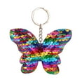 thumbnail image 6 of SPRING PARK Bag Decor Butterfly Ring Glitter Sequins Keychain Handbag Pendant Holder Gift, 6 of 7
