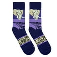 thumbnail image 6 of Cool Socks, Wild African Safari, Jungle Animal Print Fun Socks for Men, Elephant, 6 of 6