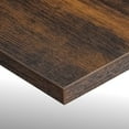 thumbnail image 2 of Bestier Writing Computer Desk Workstation with 2 Drawers, Rustic Brown, 2 of 7