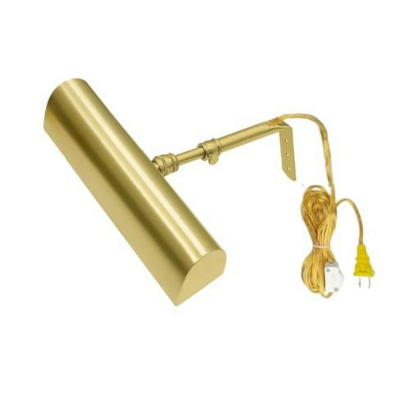 Royal Designs, Inc. Plugin Dimmable LED Picture Light, PLP-2010-10-BSB, Brushed Satin Brass, 10.75 inch